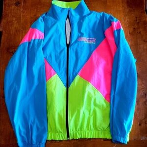 Vintage 90s Summer Neon colorway windbreaker